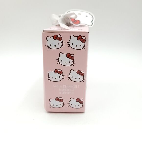 Blue Sky Clayworks X Sanrio HELLO KITTY Love Hearts Salt & Pepper Shakers NIB - Picture 2 of 5